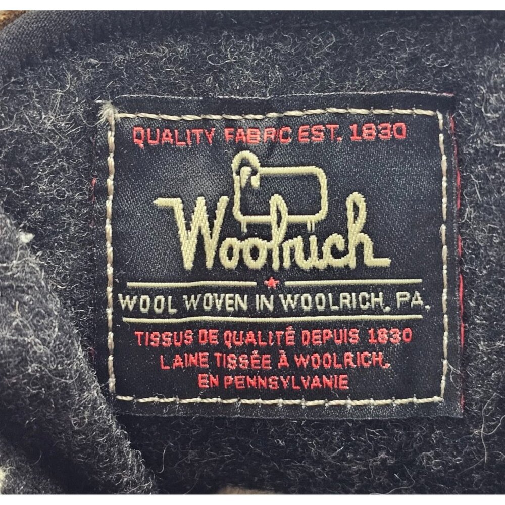 Woolrich Rockies Women's Brown Leather Dark Gray Wool Hiking Boots Sz 9.5 2908 - Picture 9 of 16